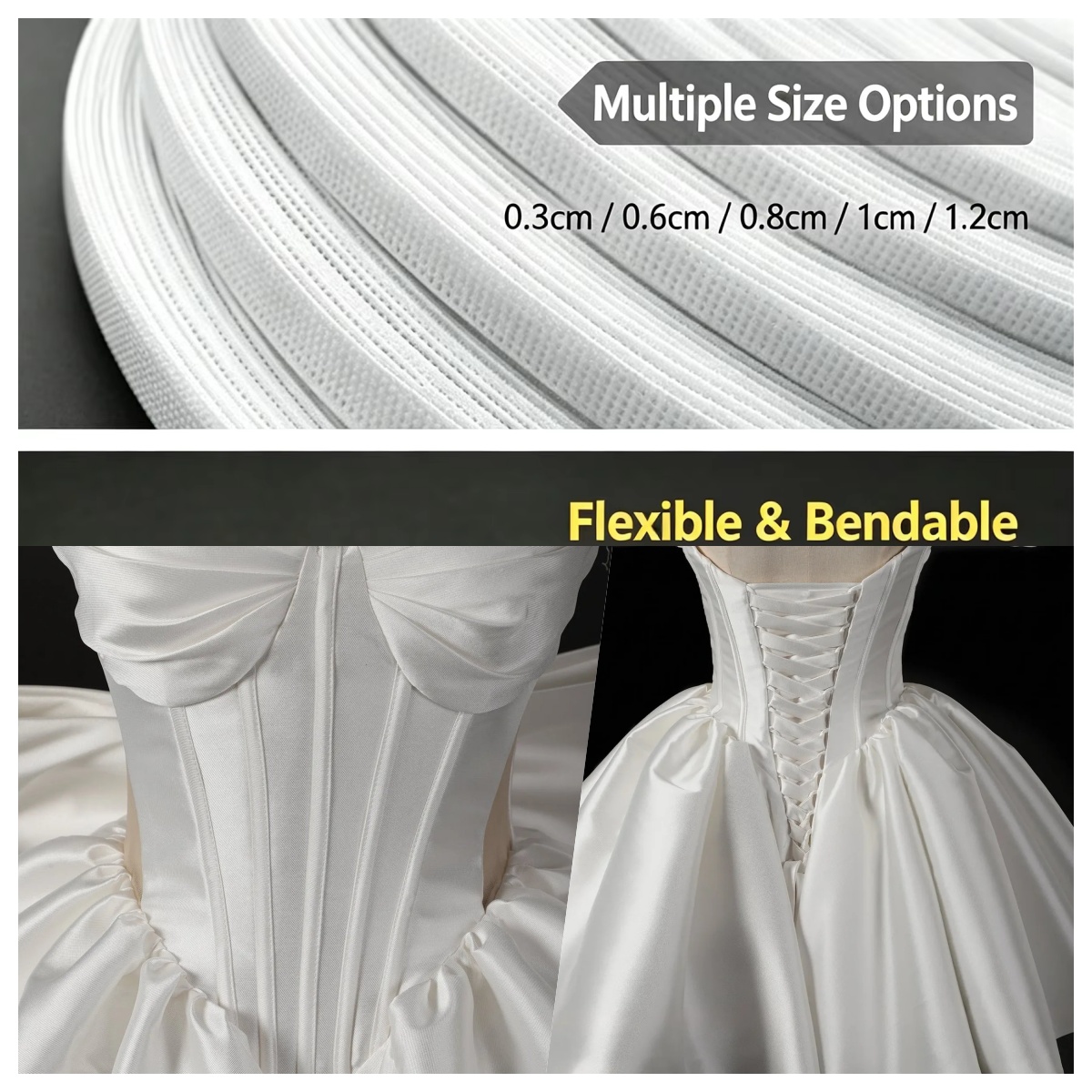 Wedding Dress - 50~200 Yard Rulo Polyester Balık Kılçığı