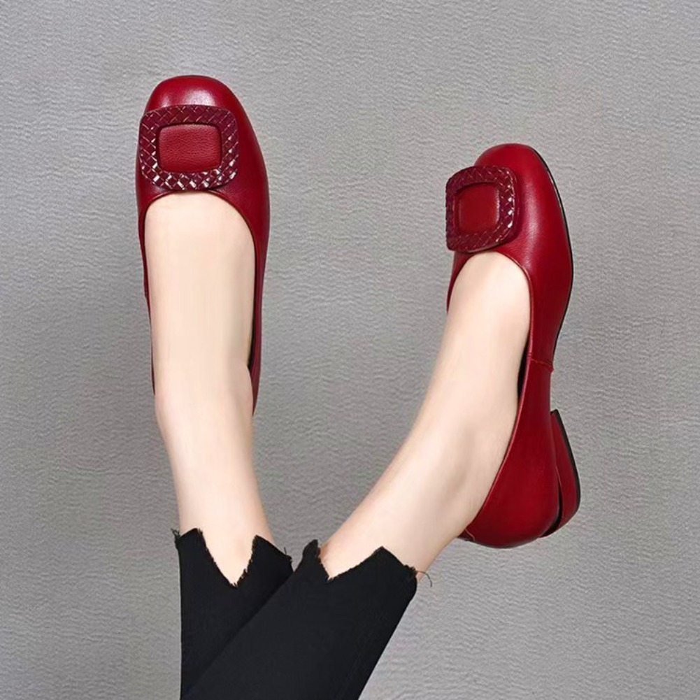 Womens Heels - Yumuşak Deri, İnek Tendonu Tabanlı, Yumuşak