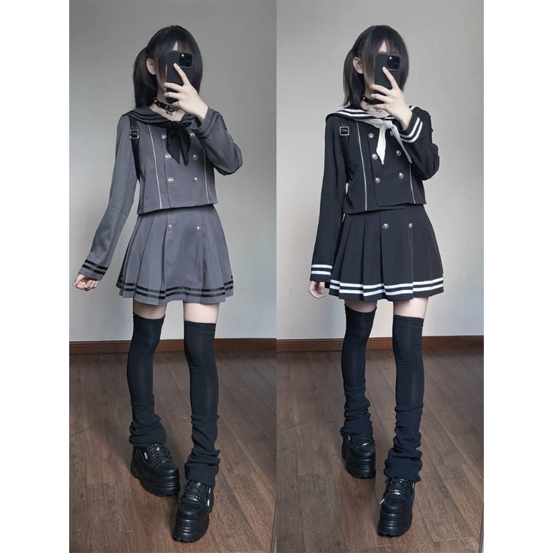Formal Skirt - Japon alt kültür Retro Cosplay kostüm
