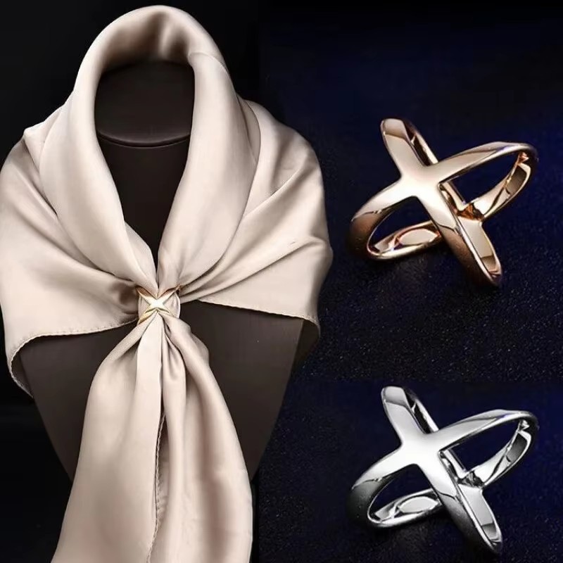 Silk Blouse - Çok Amaçlı İpek Tokalı Eşarp Giysi