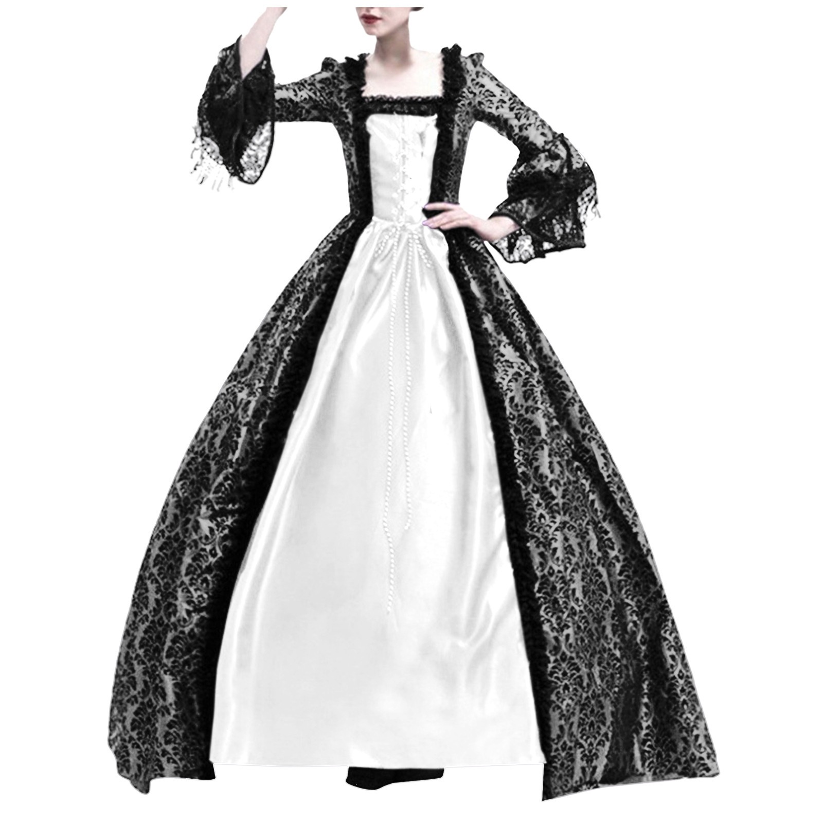 Evening Gown - Cosplay ortaçağ saray prenses elbise yetişkinler