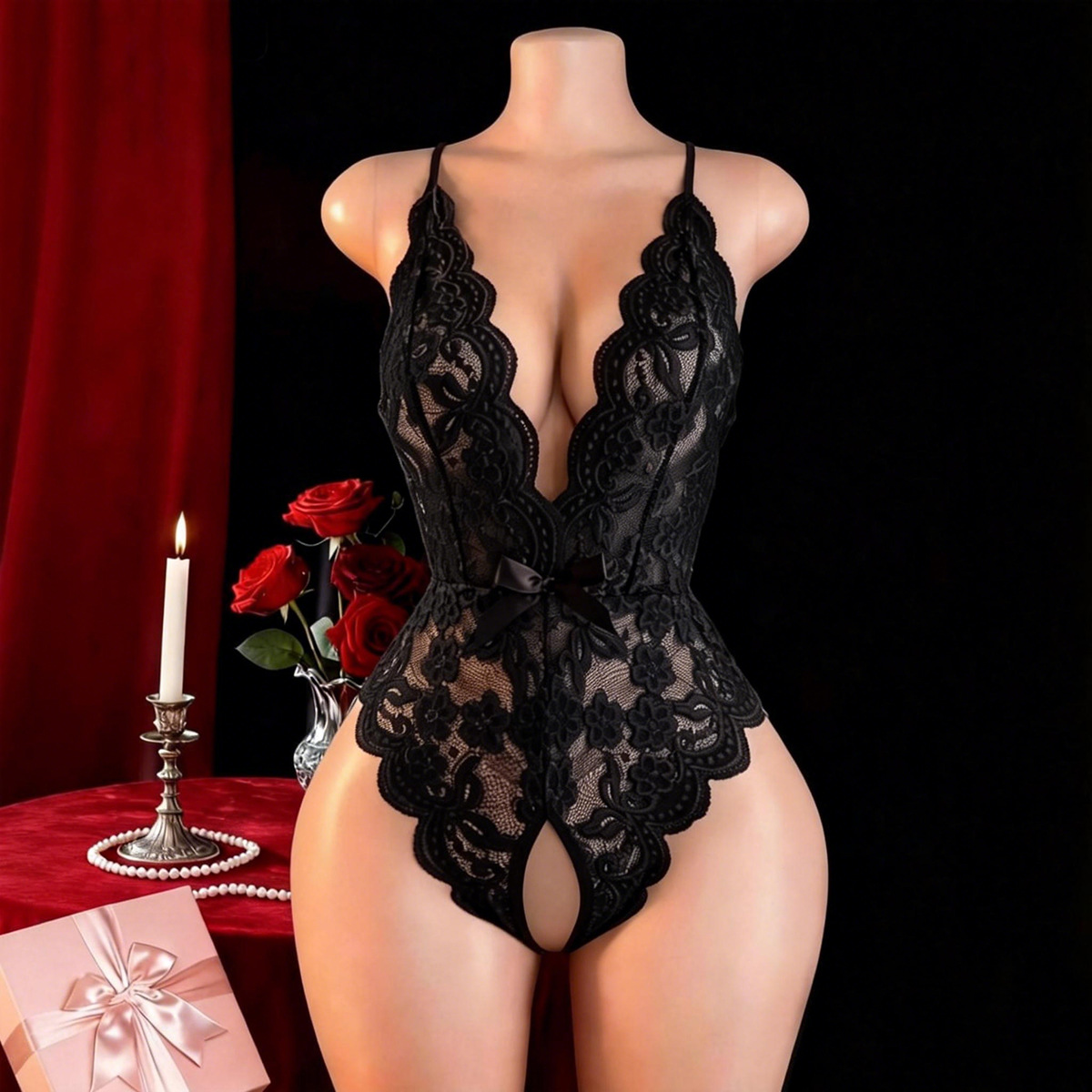 Kadınlar için sıcak Crotchless - Lace Dress incelemesi ve fiyatı