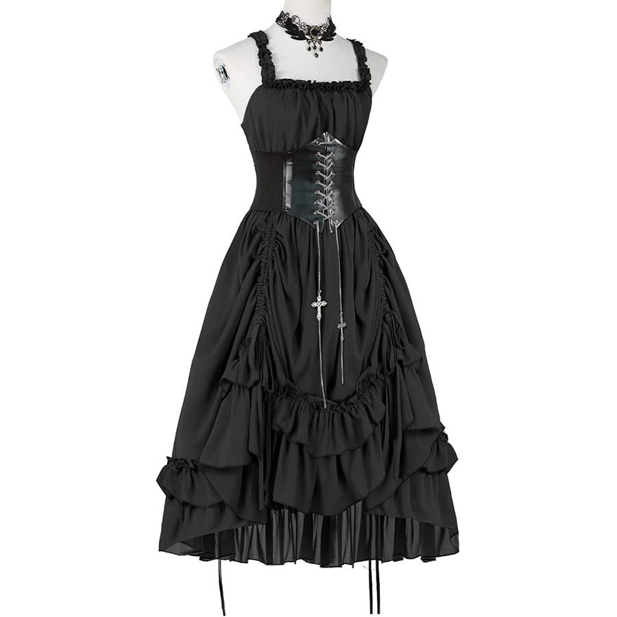 Kadın Gotik Elbise Korse Kayma - Midi Dress incelemesi ve fiyatı