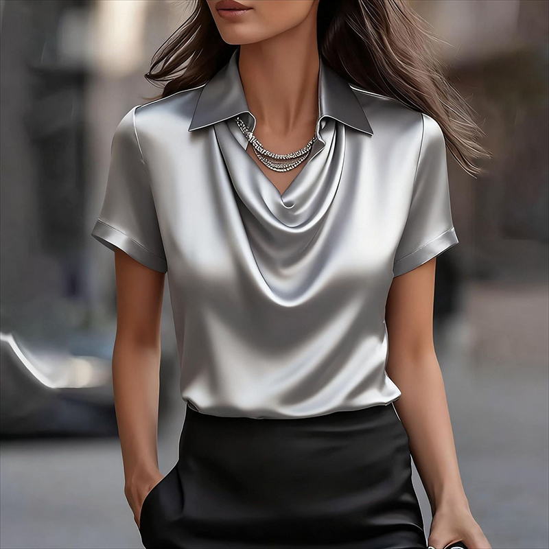 Tüm Uyumlu Saten Gömlek Kadın  - Silk Blouse incelemesi ve fiyatı