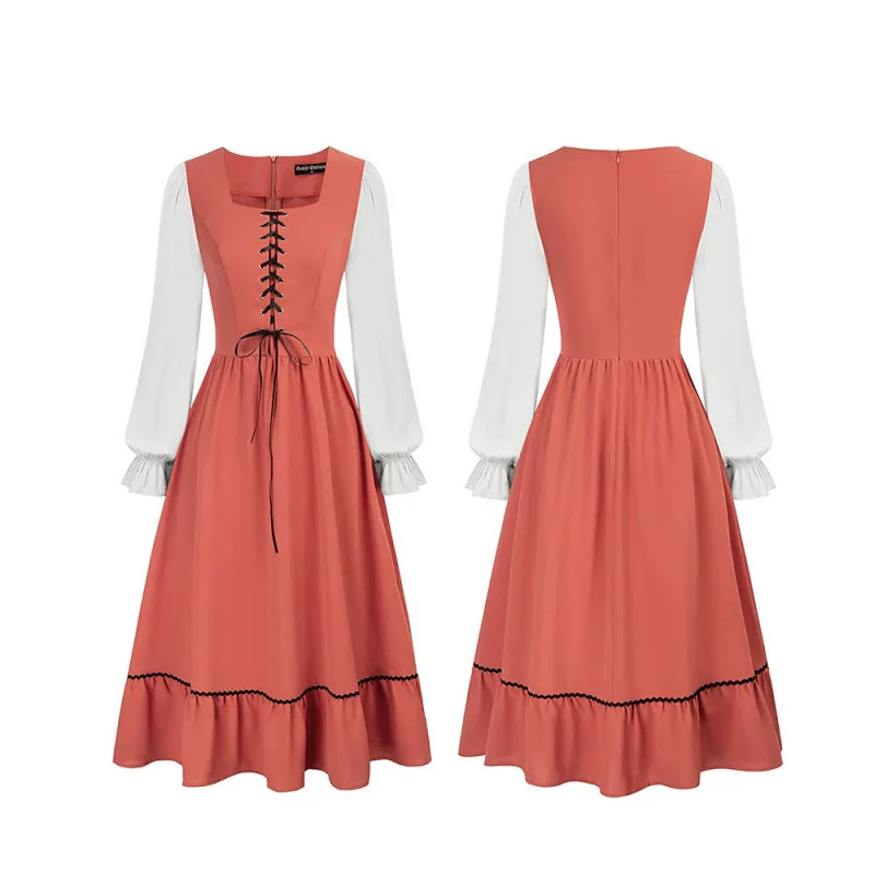 Kadın Vintage Mahkeme Ortaçağ  - Midi Dress incelemesi ve fiyatı