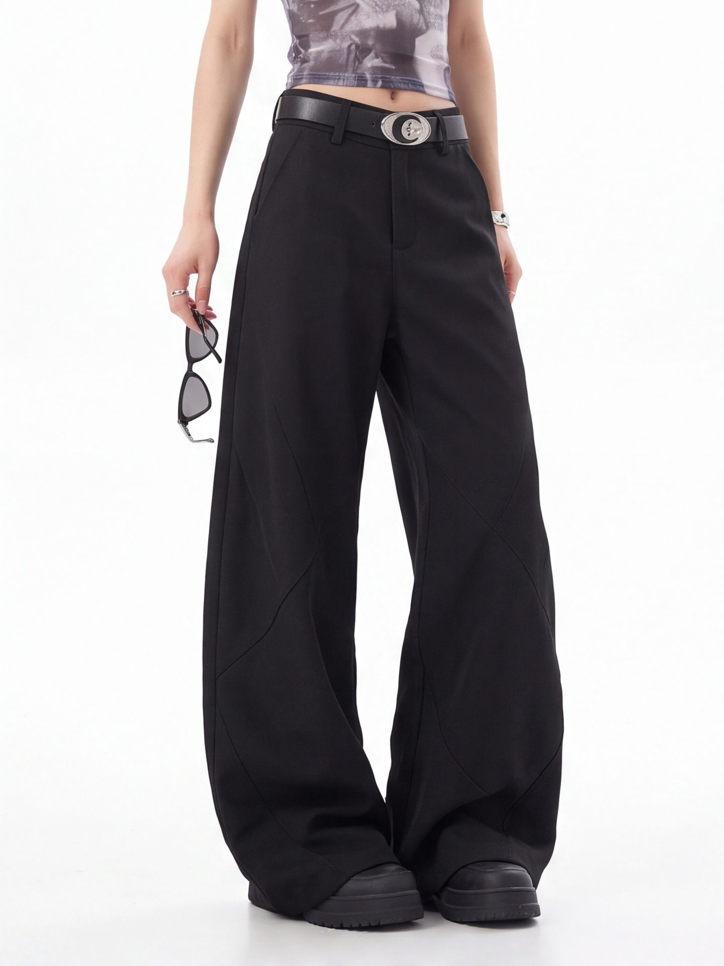 Kadınlar İçin Siyah Yüksek Bel - Tailored Trouser Wide incelemesi ve fiyatı